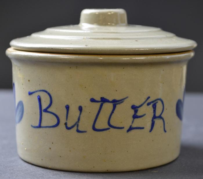 Beaumont Brothers Pottery Lidded Butter Crock 2.5